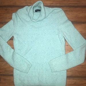 Valerie Stevens Speckled Cashmere Turtleneck